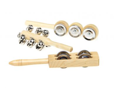 Wooden Bell Sticks - Set of 3