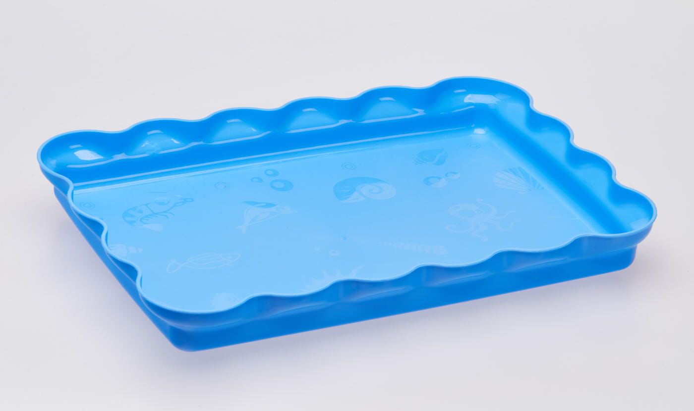 Kinetic Magic Sand Play Tray - blue tray
