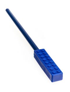 Ark's Brick Stick Chewable Pencil Topper - Blue Firm