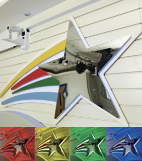 Shooting Star Mirror Panel - also available as colour change & Interactive