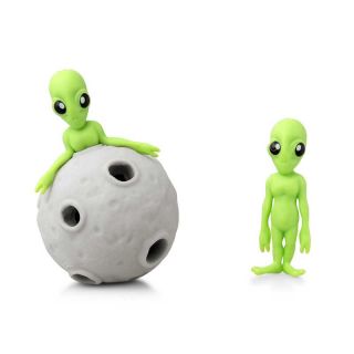 Stretchy Alien & Asteroid