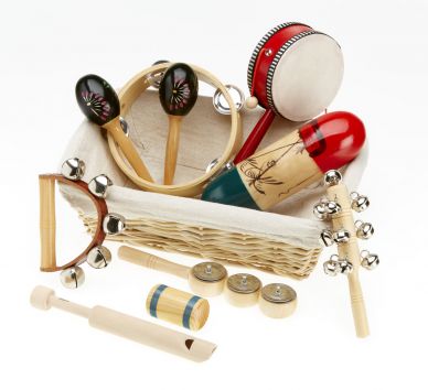 Natural Children's Percussion Basket
