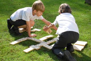 Touch and Match Wooden Dominoes