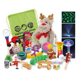 Sensory Advent Calendar - with mini elf drop sack OR individually gift wrapped!
